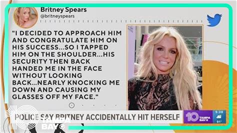 Surveillance footage shows Britney Spears hit herself in the face while trying to get Victor Wembanyama’s attention